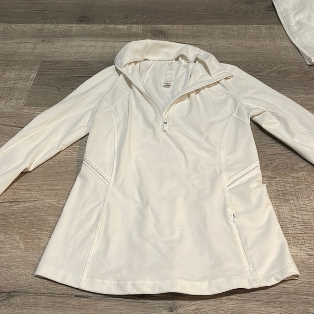 White lululemon pullover